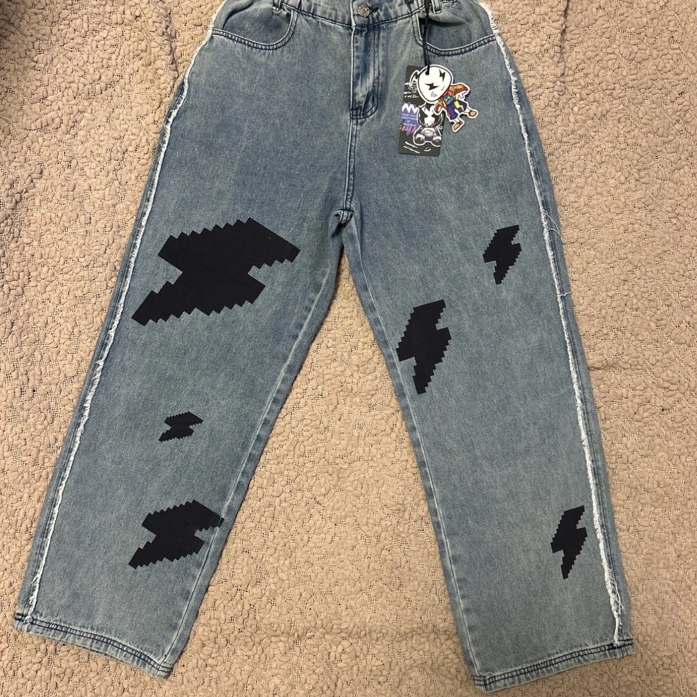 Genanx Jeans Unisex Blue Size S 28/29